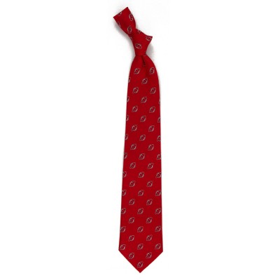 New Jersey Devils Echo Woven Silk Tie - Red