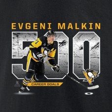 Футболка Pittsburgh Penguins Evgeni Malkin Black 500 Goals