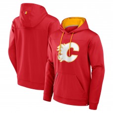 Calgary Flames Fanatics Red Defender Pullover Hoodie