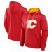 Calgary Flames Fanatics Red Defender Pullover Hoodie