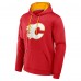 Calgary Flames Fanatics Red Defender Pullover Hoodie