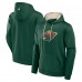Толстовка Minnesota Wild Fanatics Green Defender