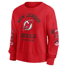 Женская свитшот New Jersey Devils Fanatics Red Go Team Pullover