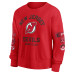 Женская свитшот New Jersey Devils Fanatics Red Go Team Pullover