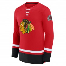 Футболка с длинным рукавом Chicago Blackhawks Fanatics High Point - Red