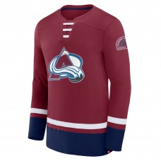 Футболка с длинным рукавом Colorado Avalanche Fanatics Burgundy High Point