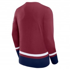 Футболка с длинным рукавом Colorado Avalanche Fanatics Burgundy High Point