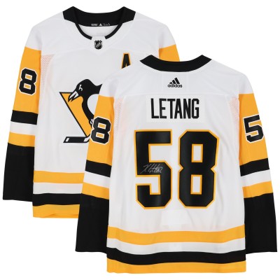 Kris Letang Pittsburgh Penguins Autographed Fanatics Authentic White adidas Authentic #58 Jersey