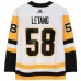 Kris Letang Pittsburgh Penguins Autographed Fanatics Authentic White adidas Authentic #58 Jersey