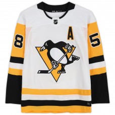 Kris Letang Pittsburgh Penguins Autographed Fanatics Authentic White adidas Authentic #58 Jersey