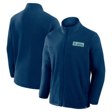Seattle Kraken Fanatics Deep Sea Blue Home Ice Fleece Full-Zip Jacket