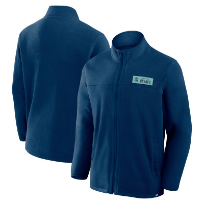 Seattle Kraken Fanatics Deep Sea Blue Home Ice Fleece Full-Zip Jacket