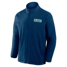 Seattle Kraken Fanatics Deep Sea Blue Home Ice Fleece Full-Zip Jacket