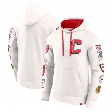 Толстовка Chicago Blackhawks Fanatics Letterman Fleece - White
