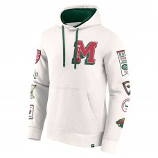 Толстовка Minnesota Wild Fanatics White Letterman Fleece