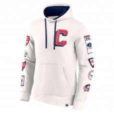 Толстовка Columbus Blue Jackets Fanatics Letterman Fleece - White