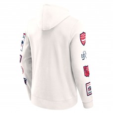 Толстовка Columbus Blue Jackets Fanatics Letterman Fleece - White