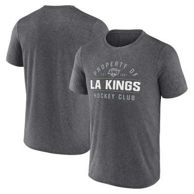 Los Angeles Kings Fanatics Heather Charcoal Property Of T-Shirt