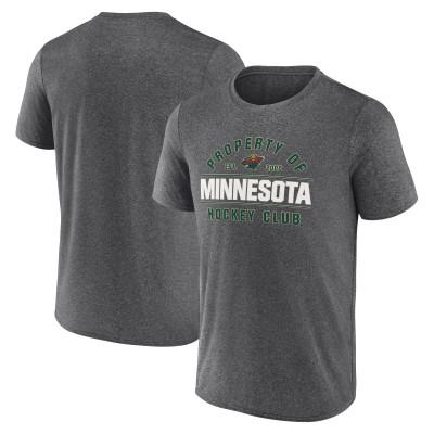 Футболка Minnesota Wild Fanatics Heather Charcoal Property Of