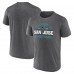 San Jose Sharks Fanatics Heather Charcoal Property Of T-Shirt San Jose Sharks Fanatics Heather Charcoal Property Of T-Shirt