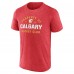 Calgary Flames Fanatics Heather Red Property Of T-Shirt
