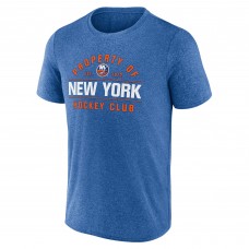 New York Islanders Fanatics Heather Royal Property Of T-Shirt