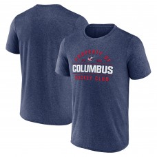Columbus Blue Jackets Fanatics Heather Navy Property Of T-Shirt Columbus Blue Jackets Fanatics Heather Navy Property Of T-Shirt