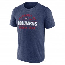 Columbus Blue Jackets Fanatics Heather Navy Property Of T-Shirt Columbus Blue Jackets Fanatics Heather Navy Property Of T-Shirt