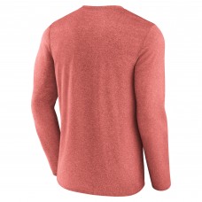Футболка с длинным рукавом New Jersey Devils Fanatics Heather Red Transition