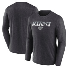 Los Angeles Kings Fanatics Heather Charcoal Transition Long Sleeve T-Shirt Los Angeles Kings Fanatics Heather Charcoal Transition Long Sleeve T-Shirt