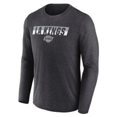 Los Angeles Kings Fanatics Heather Charcoal Transition Long Sleeve T-Shirt Los Angeles Kings Fanatics Heather Charcoal Transition Long Sleeve T-Shirt