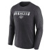 Los Angeles Kings Fanatics Heather Charcoal Transition Long Sleeve T-Shirt