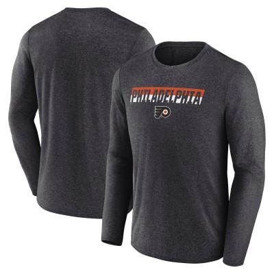 Футболка с длинным рукавом Philadelphia Flyers Fanatics Transition - Heather Charcoal