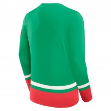 Футболка с длинным рукавом New Jersey Devils Fanatics Green Vintage High Point