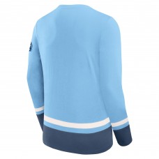 Футболка с длинным рукавом Pittsburgh Penguins Fanatics Light Blue Vintage High Point