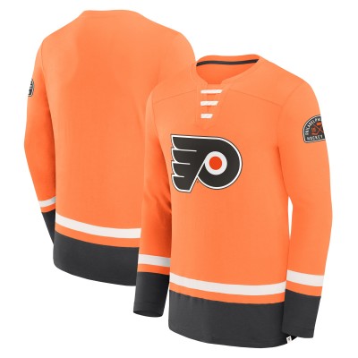 Футболка с длинным рукавом Philadelphia Flyers Fanatics Orange Vintage High Point