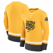 Футболка с длинным рукавом Boston Bruins Fanatics Gold Vintage High Point