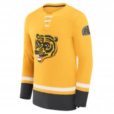 Футболка с длинным рукавом Boston Bruins Fanatics Gold Vintage High Point