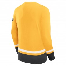 Футболка с длинным рукавом Boston Bruins Fanatics Gold Vintage High Point