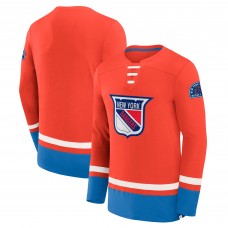 New York Rangers Fanatics Blue Vintage High Point Long Sleeve T-Shirt New York Rangers Fanatics Blue Vintage High Point Long Sleeve T-Shirt