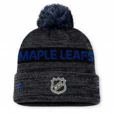 Шапка с помпоном Toronto Maple Leafs Fanatics Black Authentic Pro Alternate Logo