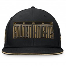 Vegas Golden Knights Fanatics Black Fundamental Gino Stack Snapback Hat