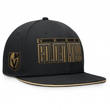 Vegas Golden Knights Fanatics Black Fundamental Gino Stack Snapback Hat