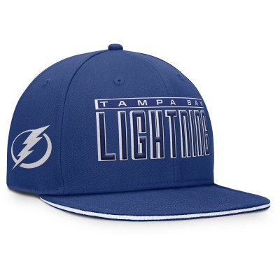 Tampa Bay Lightning Fanatics Blue Fundamental Gino Stack Snapback Hat
