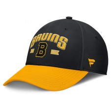 Boston Bruins Fanatics Black/Gold Heritage Captain Flex Hat