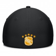 Boston Bruins Fanatics Black/Gold Heritage Captain Flex Hat