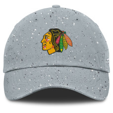 Женская бейсболка Chicago Blackhawks Fanatics Gray Heritage Snow Day Speckle