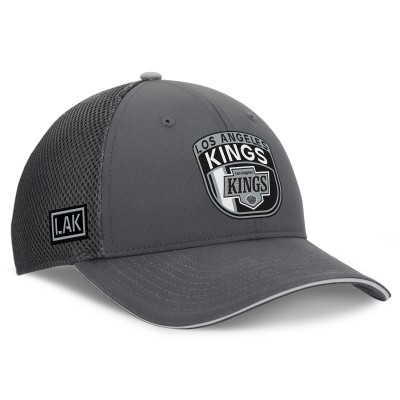 Бейсболка Los Angeles Kings Fanatics Gray Authentic Pro Home Ice Trucker