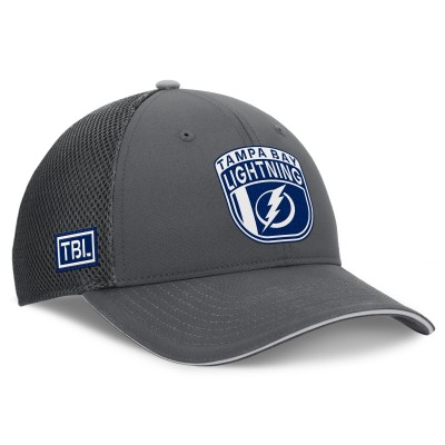 Бейсболка Tampa Bay Lightning Fanatics Gray Authentic Pro Home Ice Trucker
