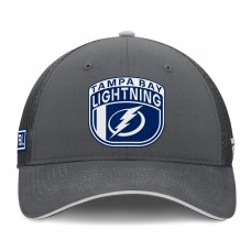 Бейсболка Tampa Bay Lightning Fanatics Gray Authentic Pro Home Ice Trucker